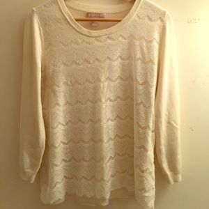 Banana Republic Lace Sweater size Lg